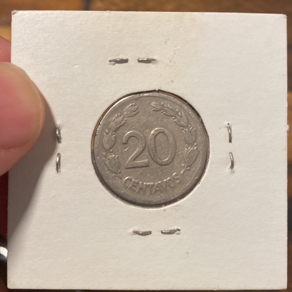 20 centavos 1946 Ecuador REPUBLIC DEL ECUADOR - Picture 2 of 2